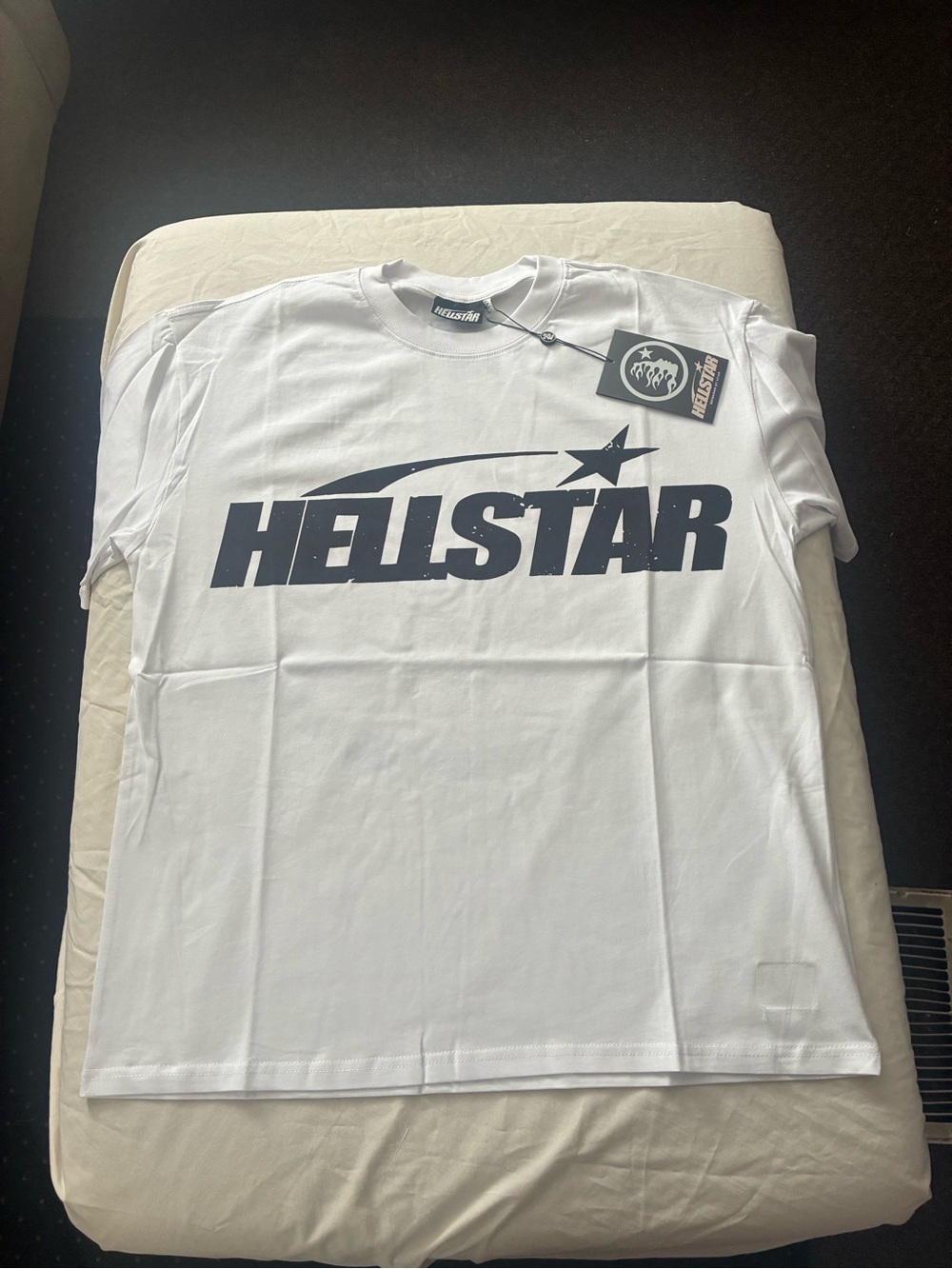 Helstar Men's White Short-Sleeve Logo Tee